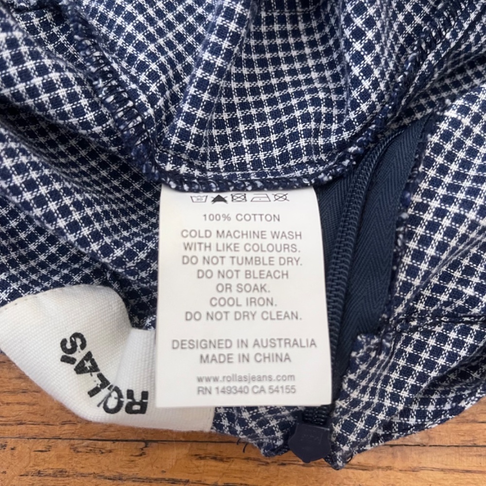 Rolla’s Admiral Jumpsuit - Mini Check Pattern Size 12 - Large - Picture 8 of 9